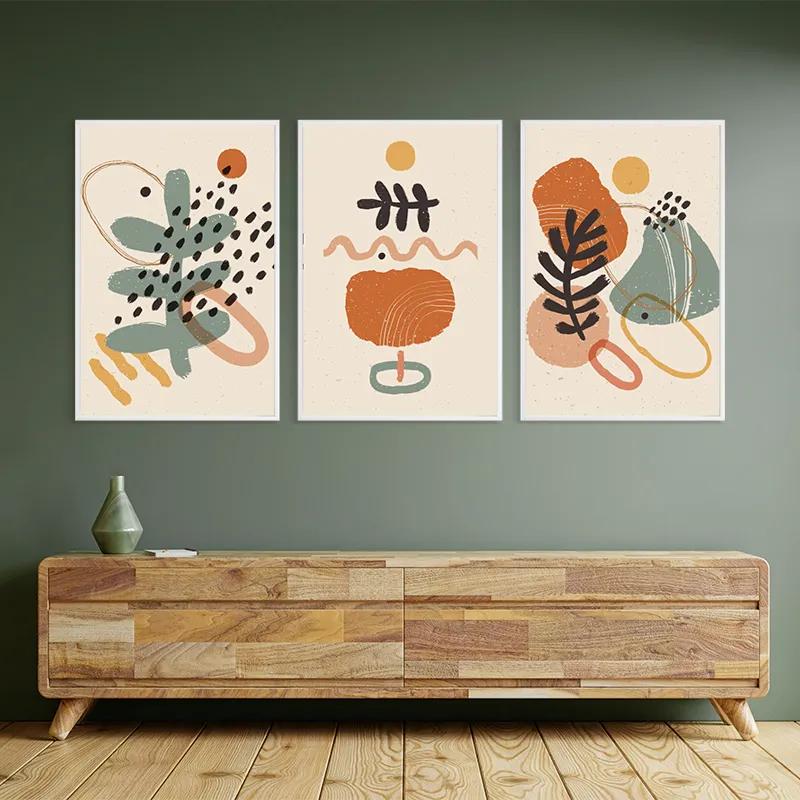 Tablou Multicanvas Cream Orangert mockup 2