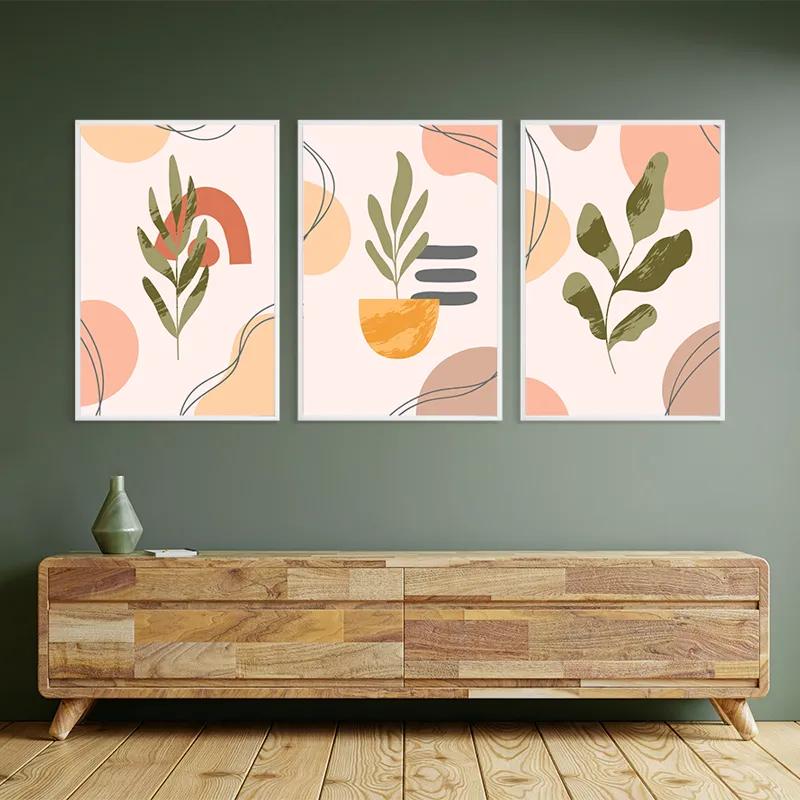 Tablou Multicanvas Cute Leaf mockup 2