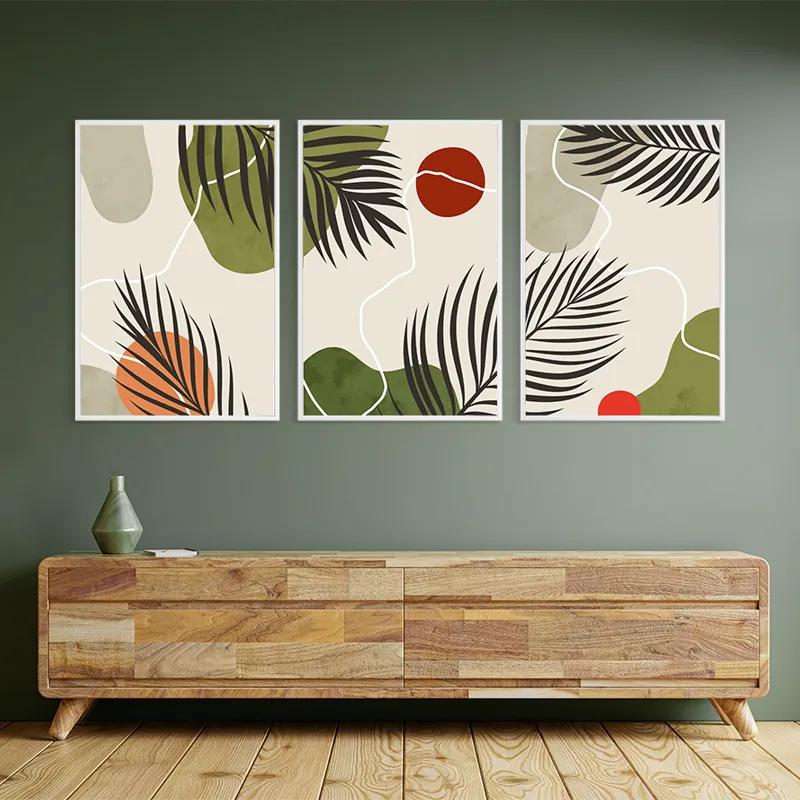 Tablou Multicanvas Jungle Leaf mockup 2