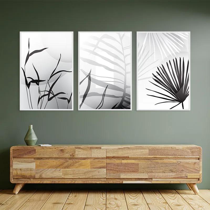 Tablou Multicanvas Leaf Shadow mockup 2