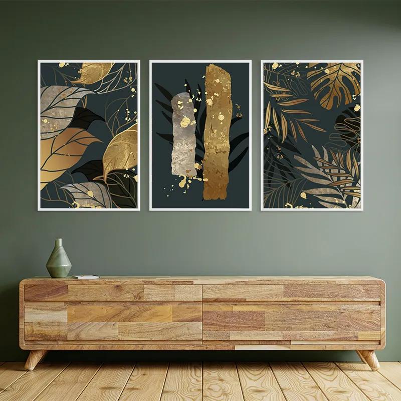 Tablou Multicanvas Tropical Leaves mockup 2