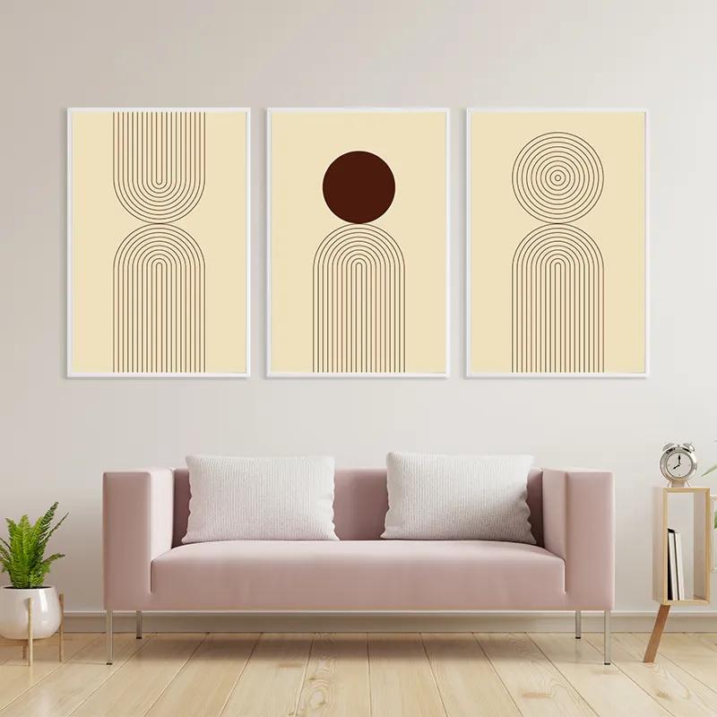 Tablou Multicanvas Cream Set mockup 3