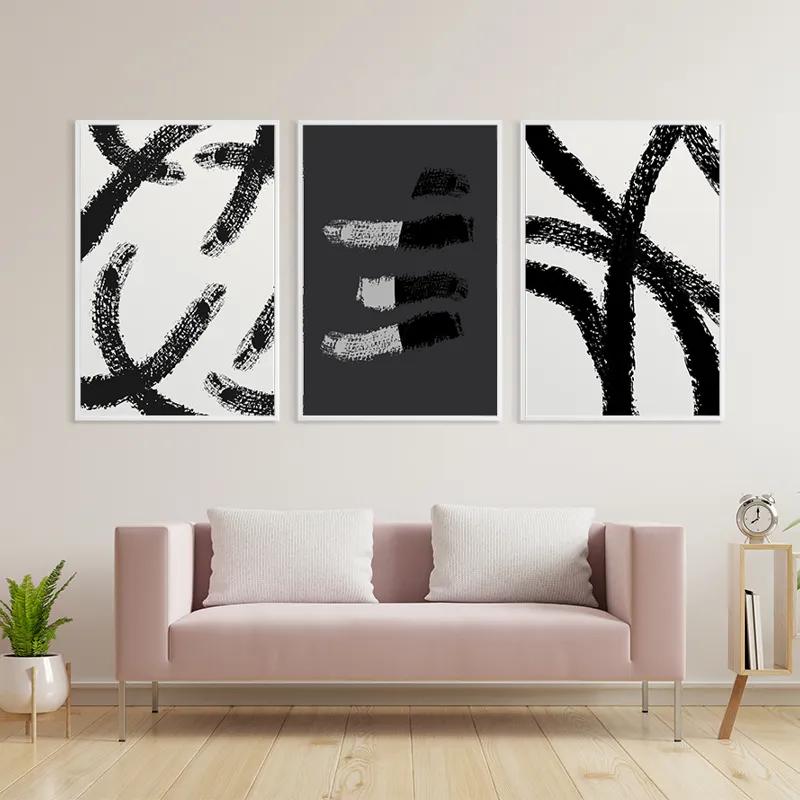 Tablou Multicanvas Grey Shades mockup 3