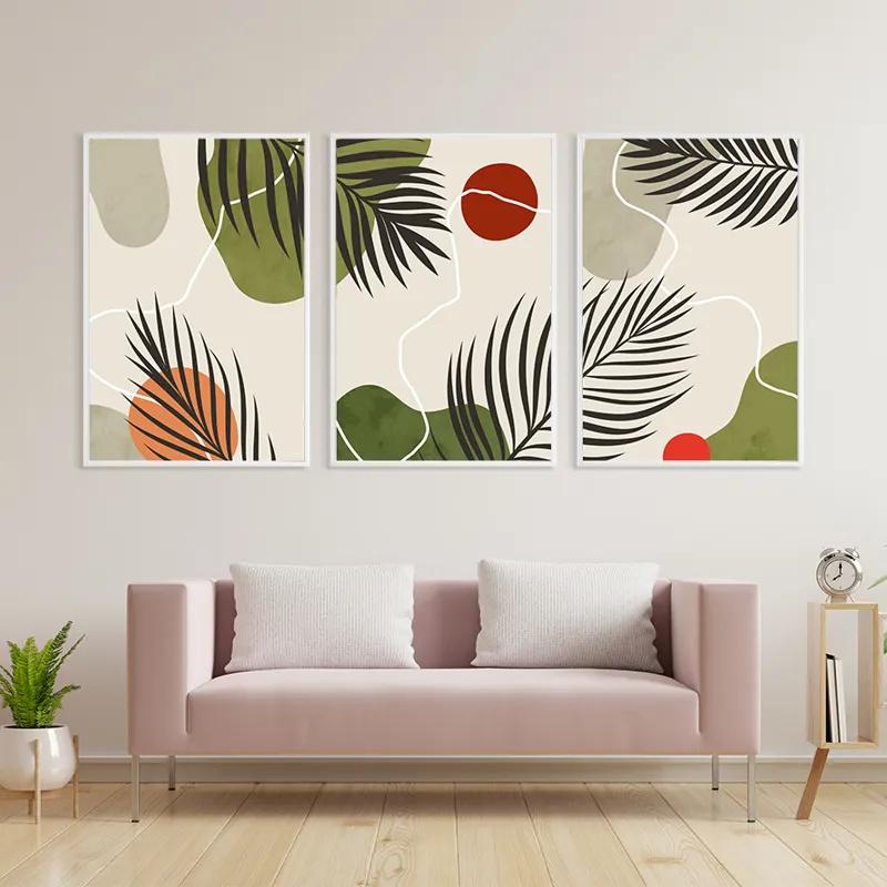 Tablou Multicanvas Jungle Leaf mockup 3