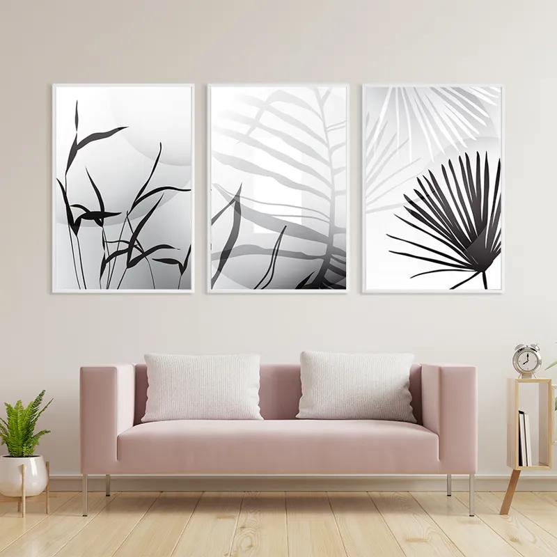 Tablou Multicanvas Leaf Shadow mockup 3