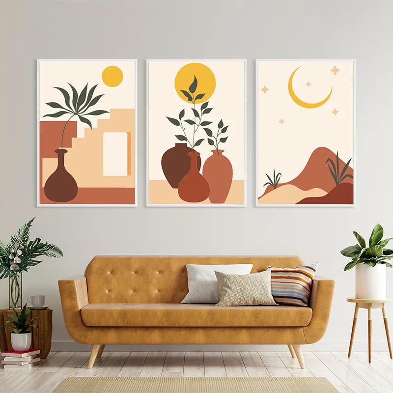 Tablou Multicanvas Brown Vase mockup 4