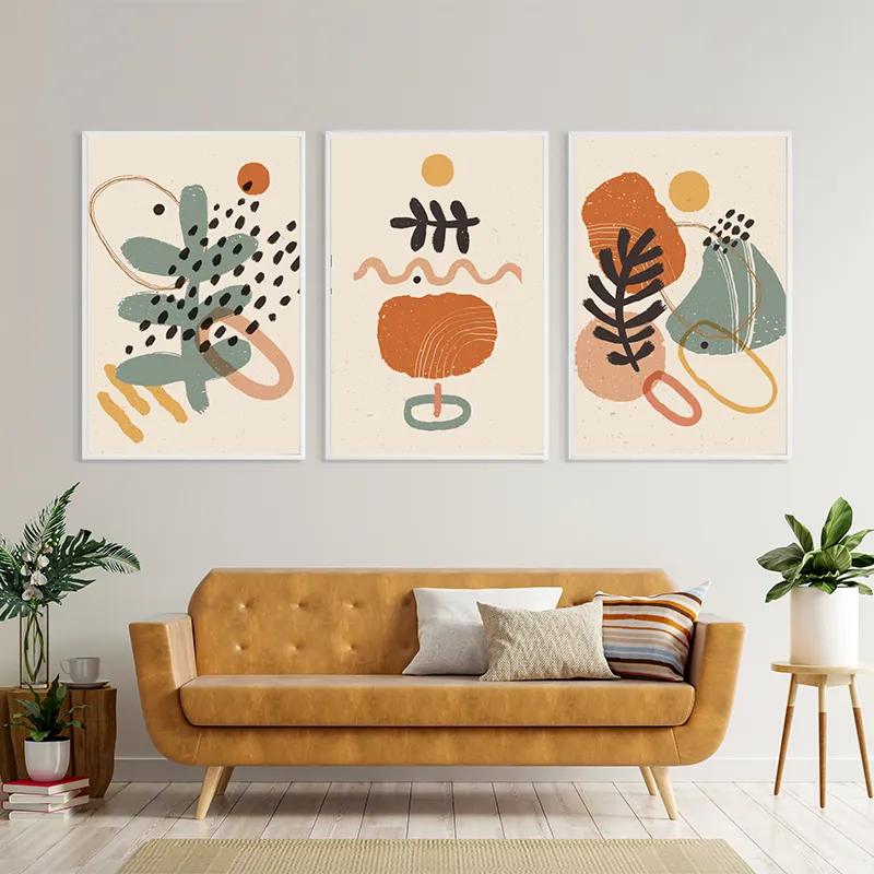 Tablou Multicanvas Cream Orangert mockup 4