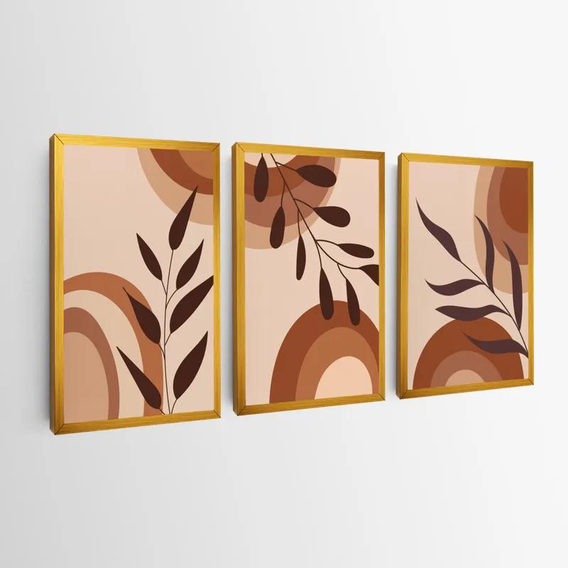 Tablou Multicanvas Brownbstract mockup 0