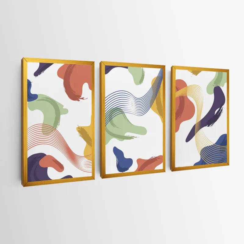 Tablou Multicanvas Color Mix Lines mockup 0