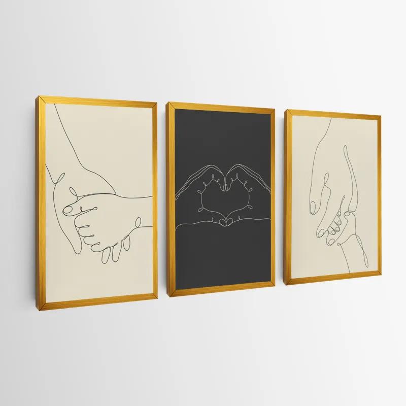 Tablou Multicanvas Hand Gestures mockup 0