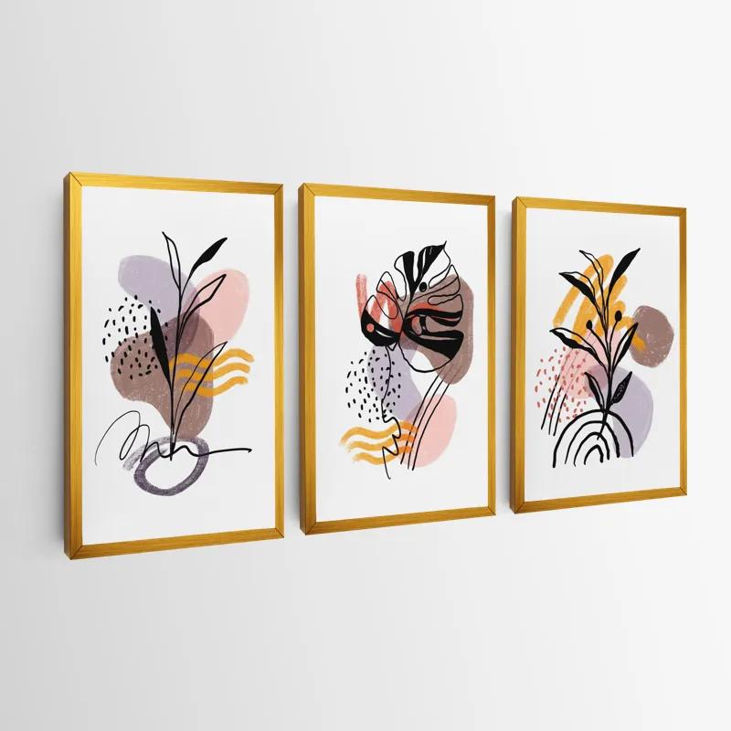 Tablou Multicanvas Pretty Leaf mockup 0