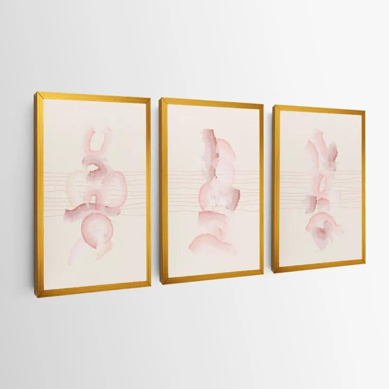 Tablou Multicanvas Pretty Pink Shape mockup 0