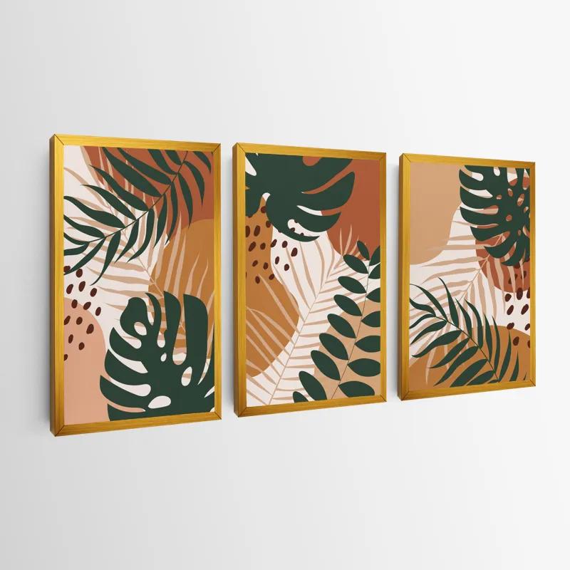 Tablou Multicanvas Tropical Green Leaves mockup 0