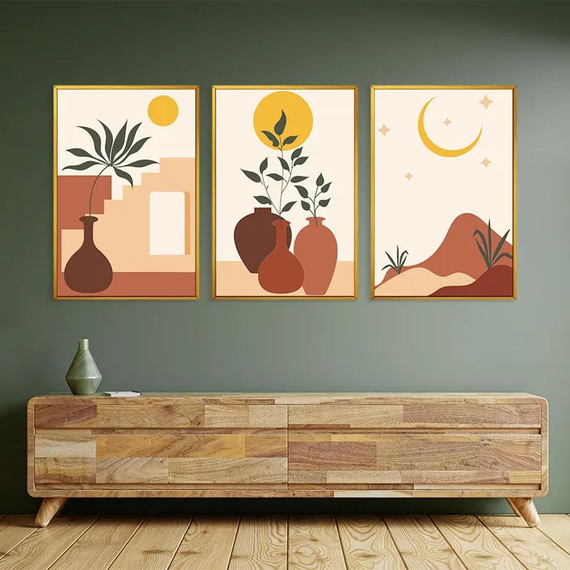 Tablou Multicanvas Brown Vase mockup 2