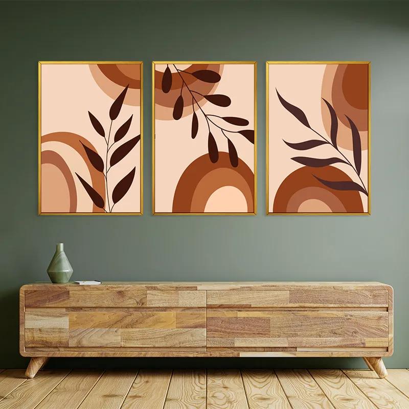 Tablou Multicanvas Brownbstract mockup 2