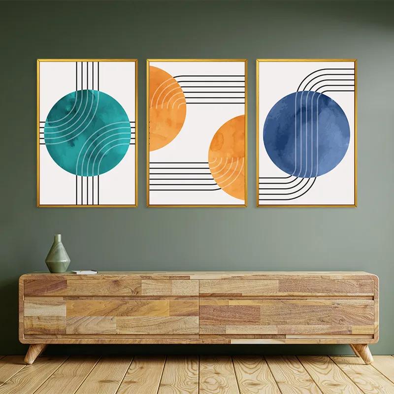 Tablou Multicanvas Colorful Circle mockup 2