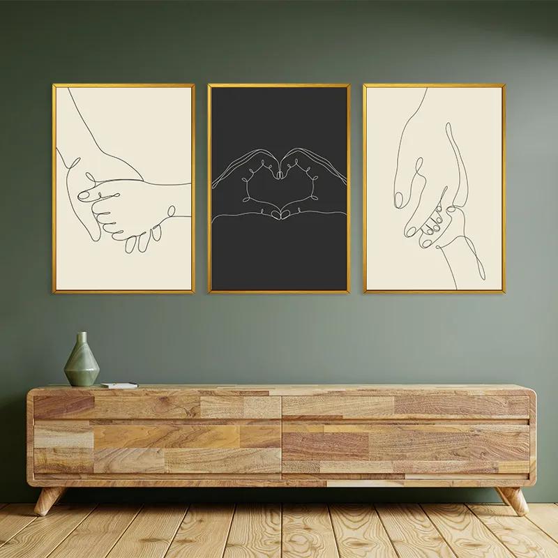 Tablou Multicanvas Hand Gestures mockup 2