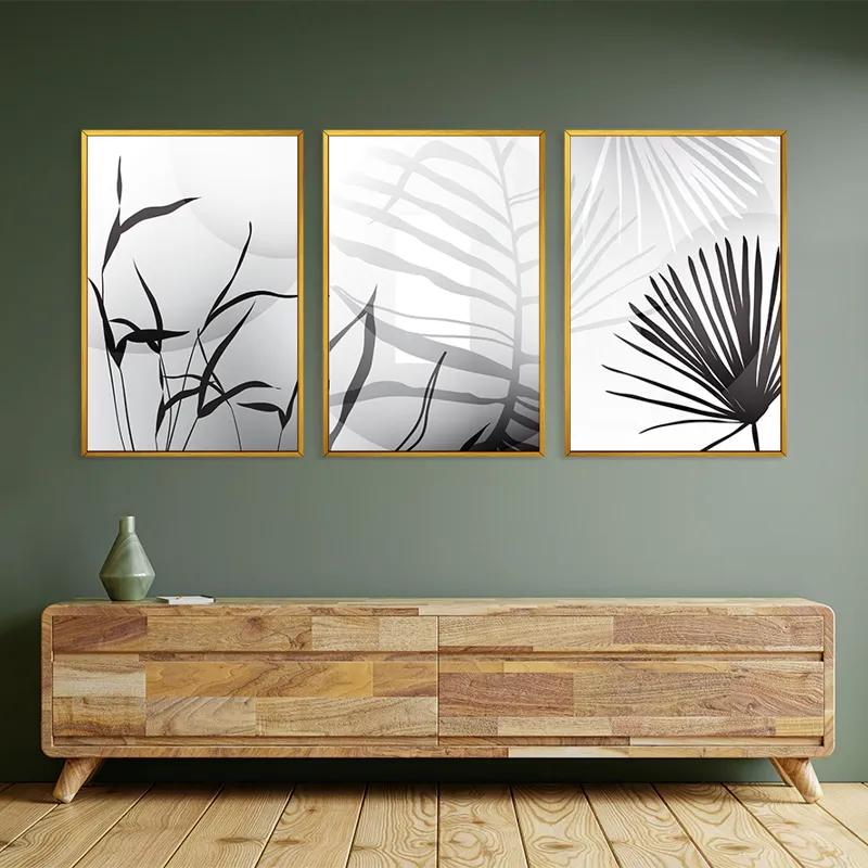 Tablou Multicanvas Leaf Shadow mockup 2