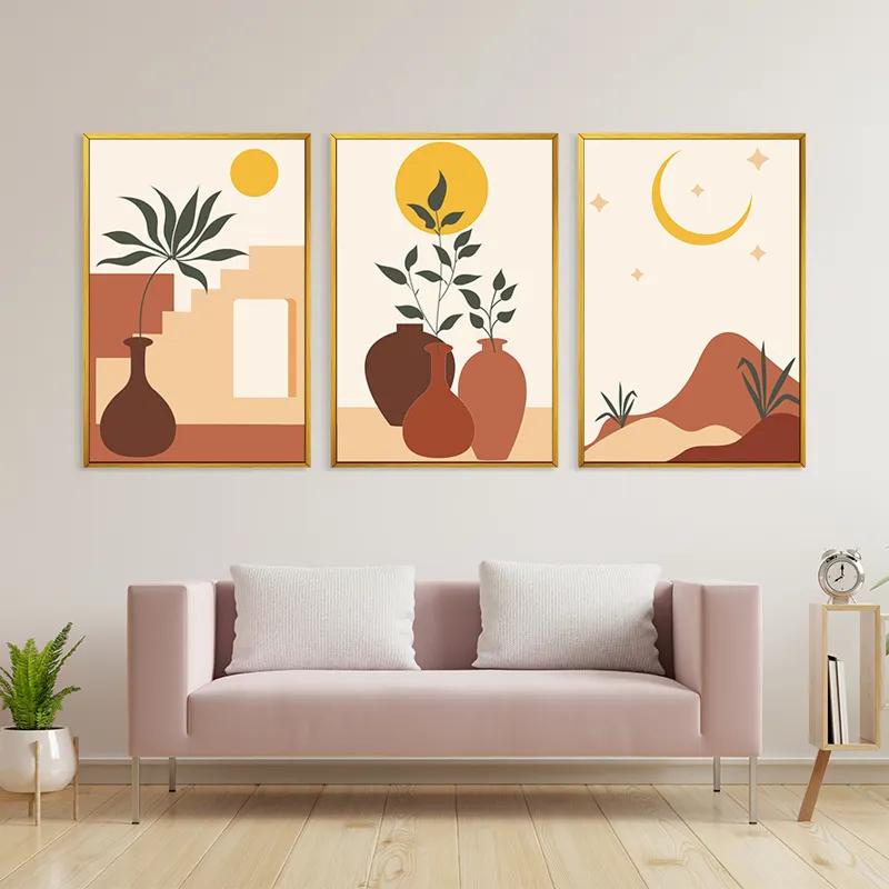 Tablou Multicanvas Brown Vase mockup 3