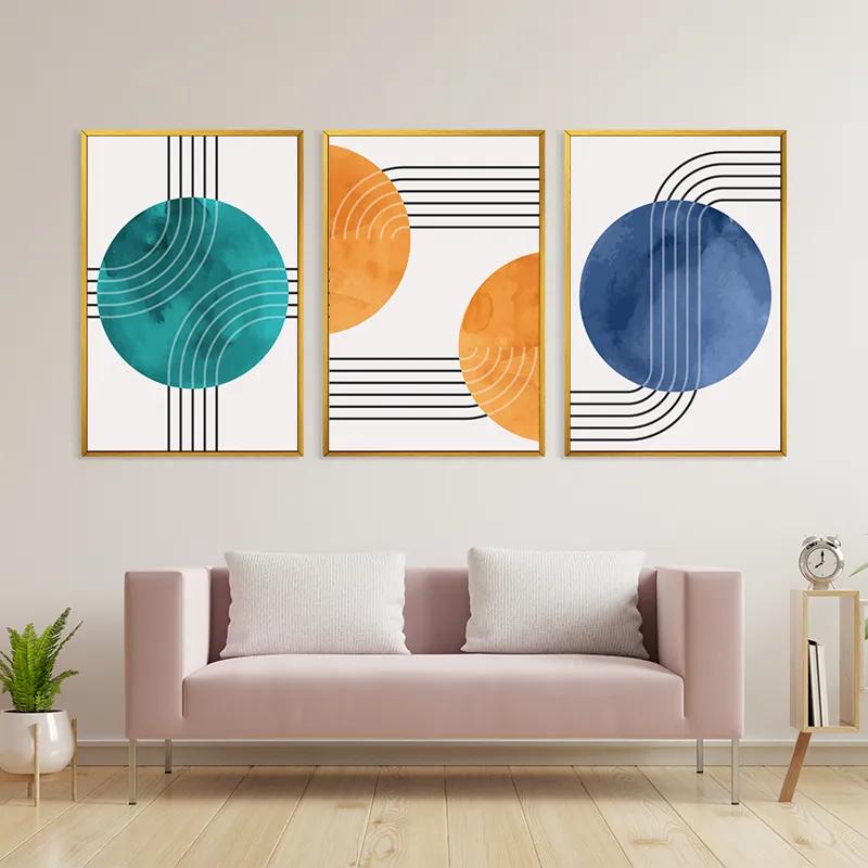 Tablou Multicanvas Colorful Circle mockup 3