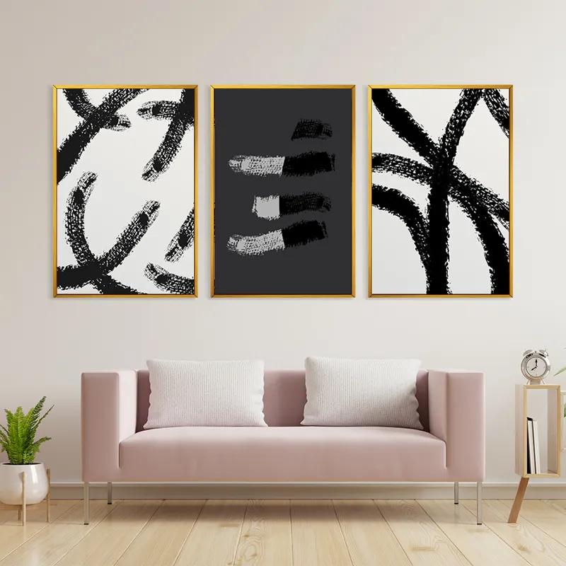 Tablou Multicanvas Grey Shades mockup 3