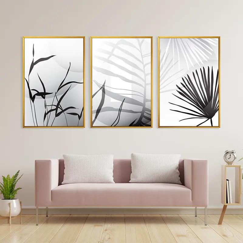 Tablou Multicanvas Leaf Shadow mockup 3