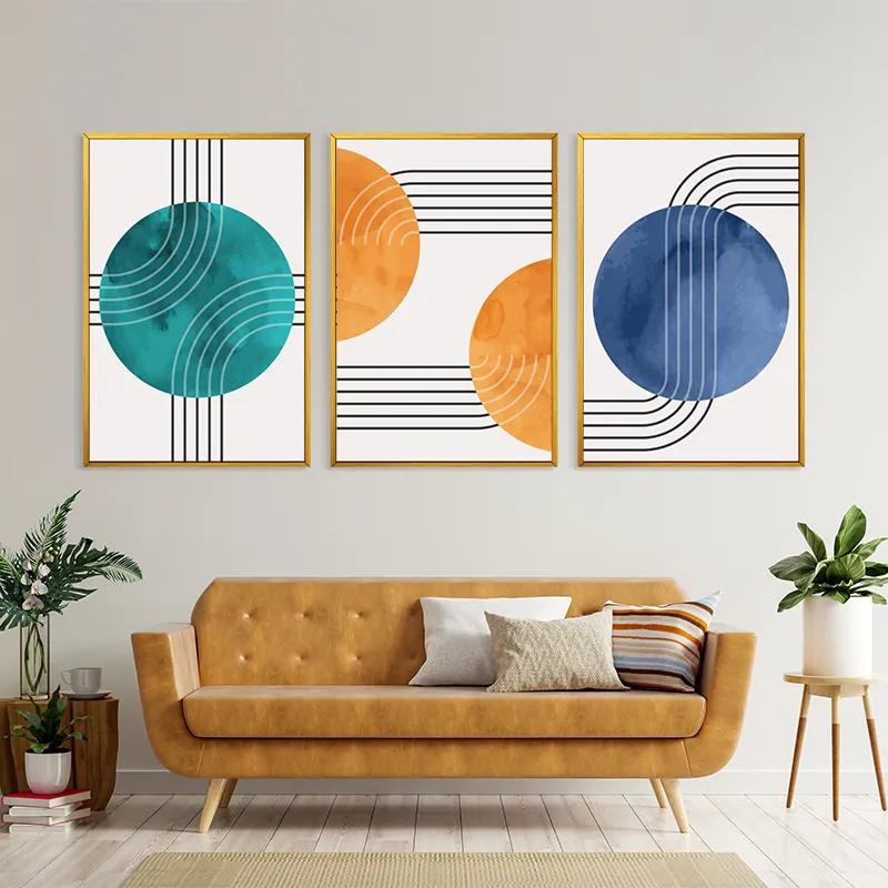 Tablou Multicanvas Colorful Circle mockup 4