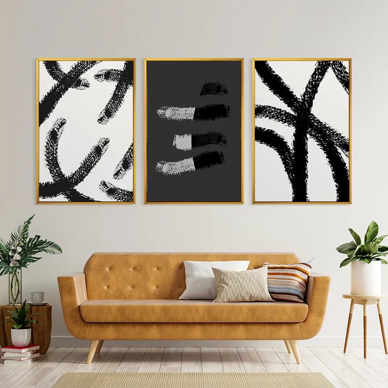 Tablou Multicanvas Grey Shades mockup 4