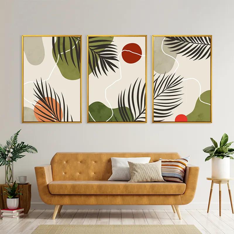 Tablou Multicanvas Jungle Leaf mockup 4