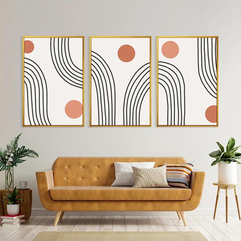 Tablou Multicanvas Moonnd Lines mockup 4