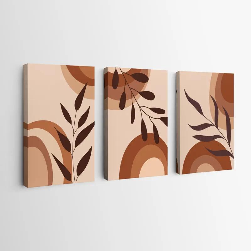 Tablou Multicanvas Brownbstract mockup 0