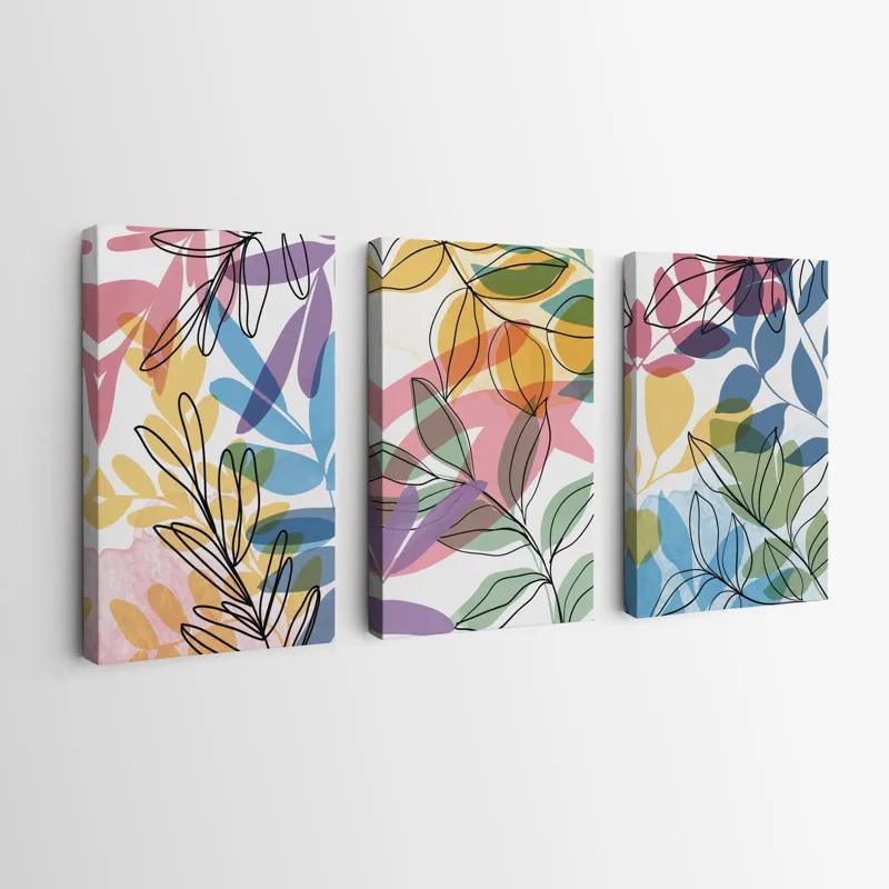 Tablou Multicanvas Colorful Leafs mockup 0
