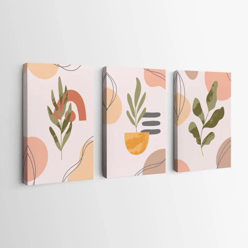 Tablou Multicanvas Cute Leaf mockup 0