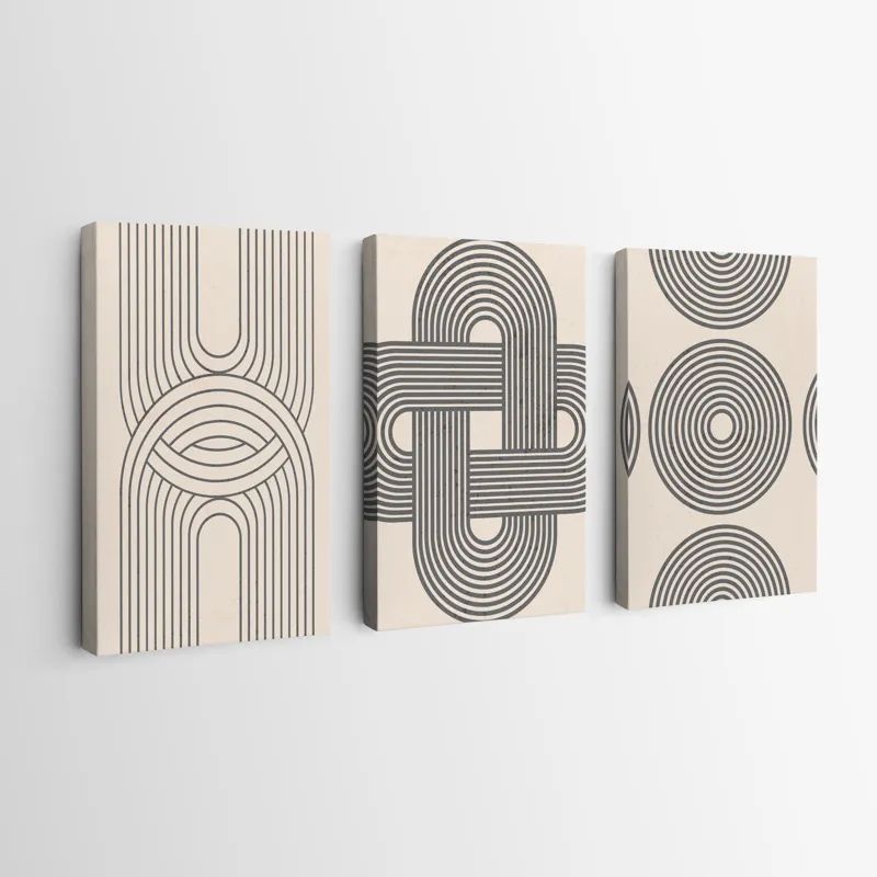 Geometric Cream Design mockup 0