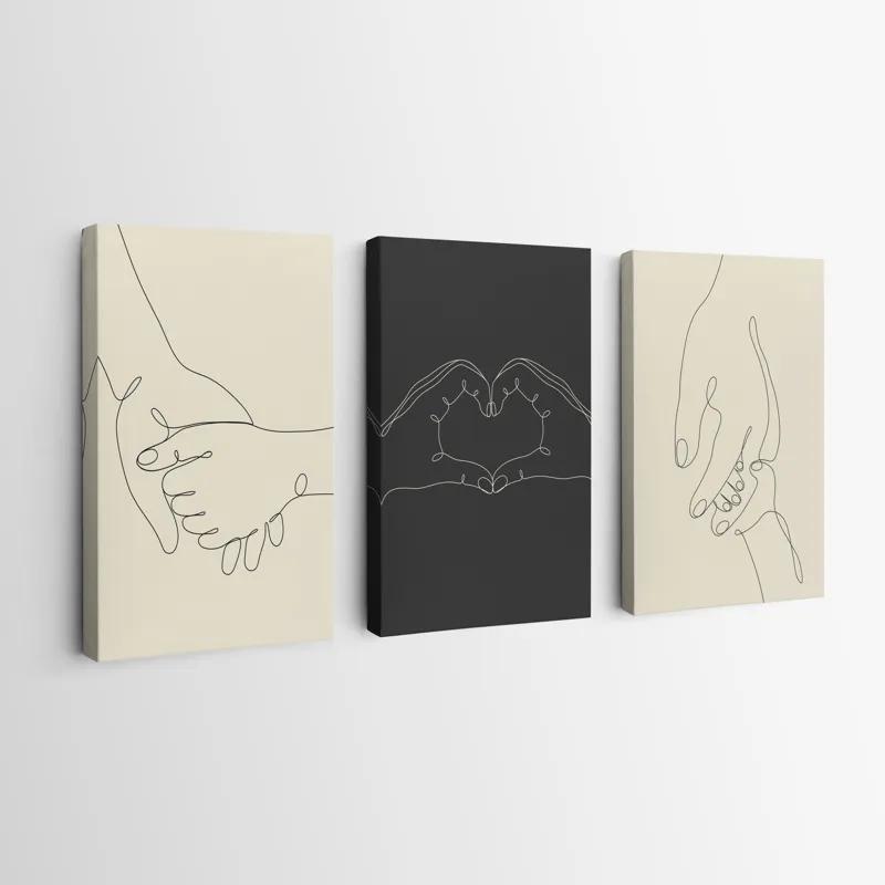 Tablou Multicanvas Hand Gestures mockup 0