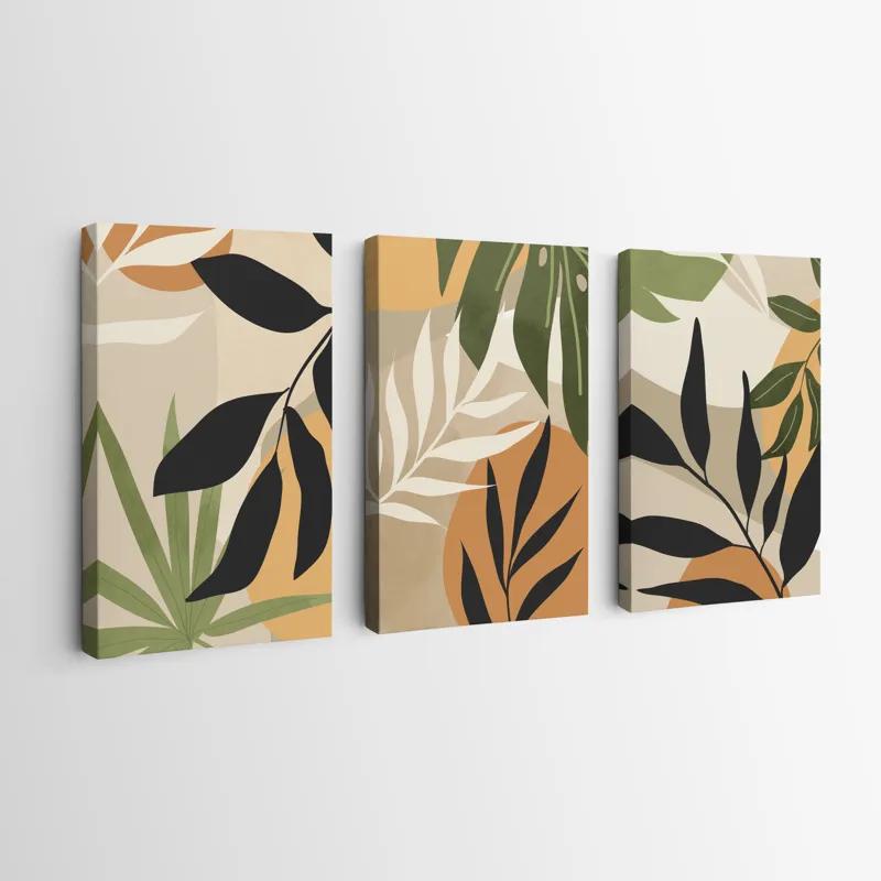 Tablou Multicanvas Leaves Organicrt mockup 0