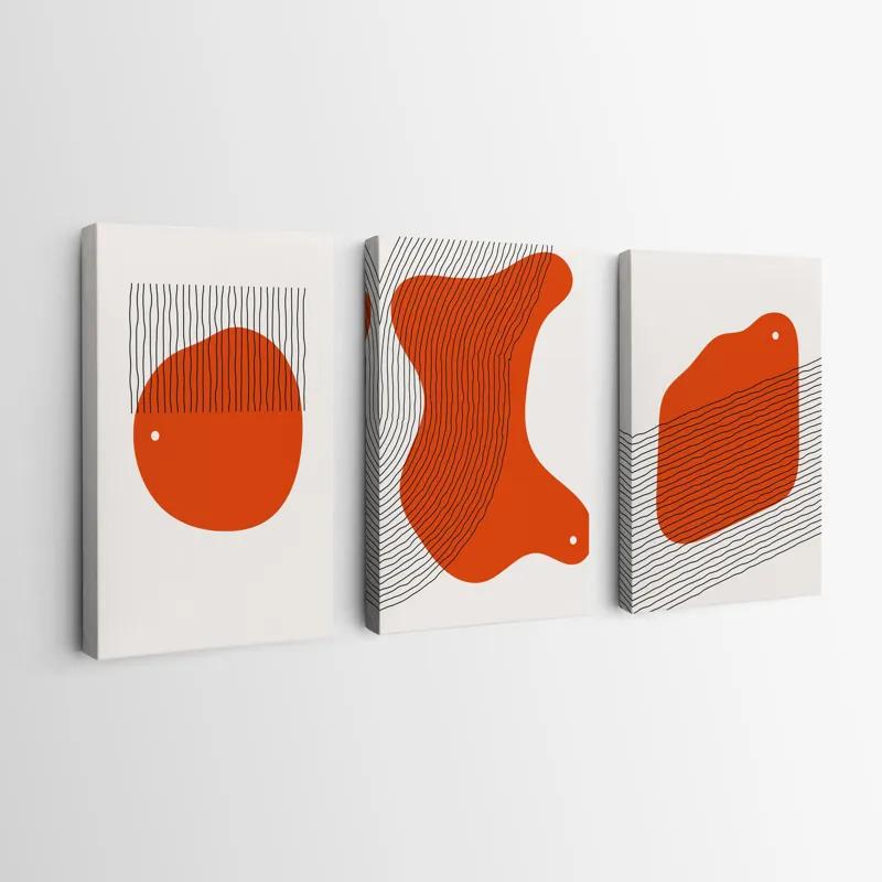 Tablou Multicanvas Orange Circle mockup 0