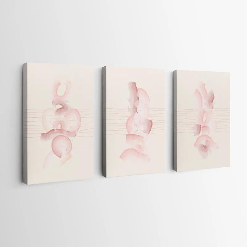 Tablou Multicanvas Pretty Pink Shape mockup 0