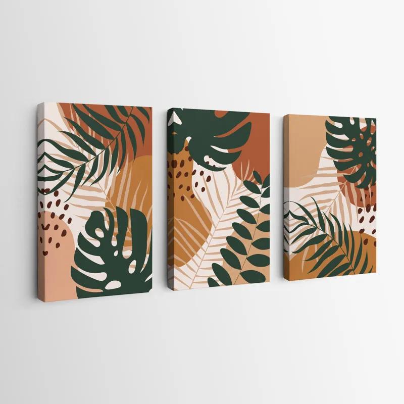 Tablou Multicanvas Tropical Green Leaves mockup 0
