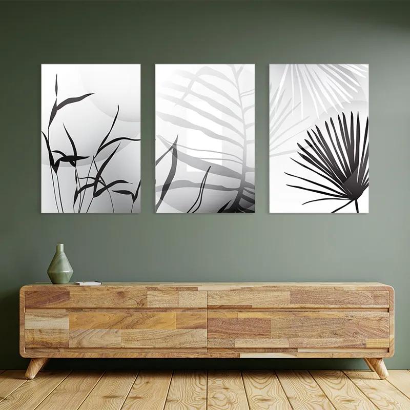 Tablou Multicanvas Leaf Shadow mockup 2