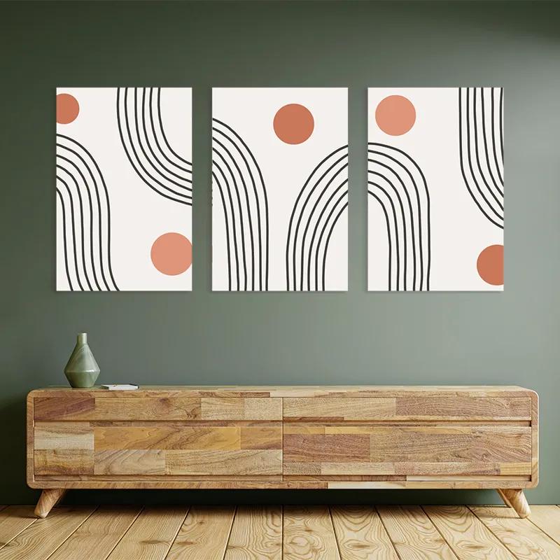 Tablou Multicanvas Moonnd Lines mockup 2