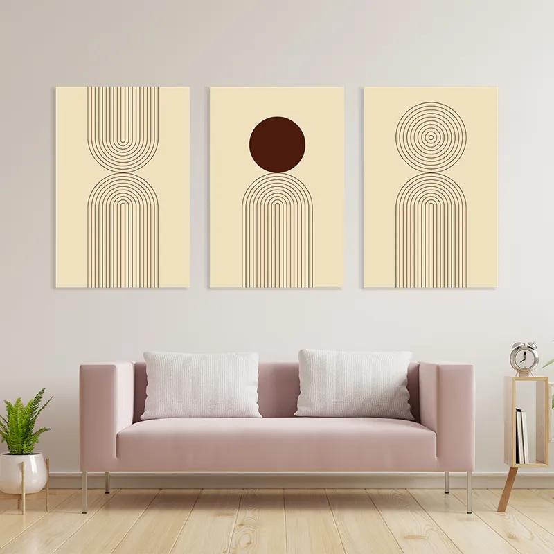 Tablou Multicanvas Cream Set mockup 3