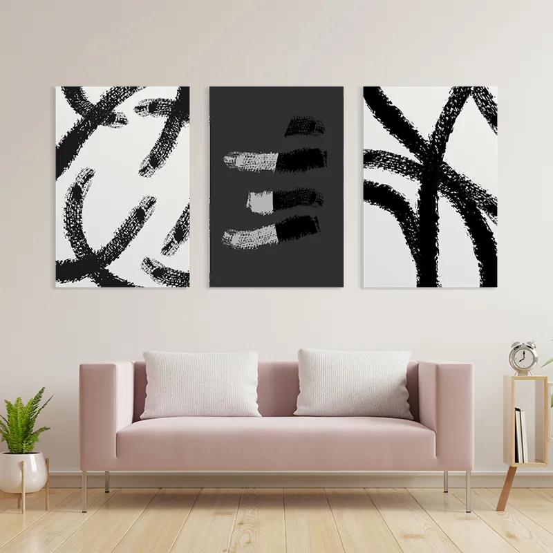 Tablou Multicanvas Grey Shades mockup 3