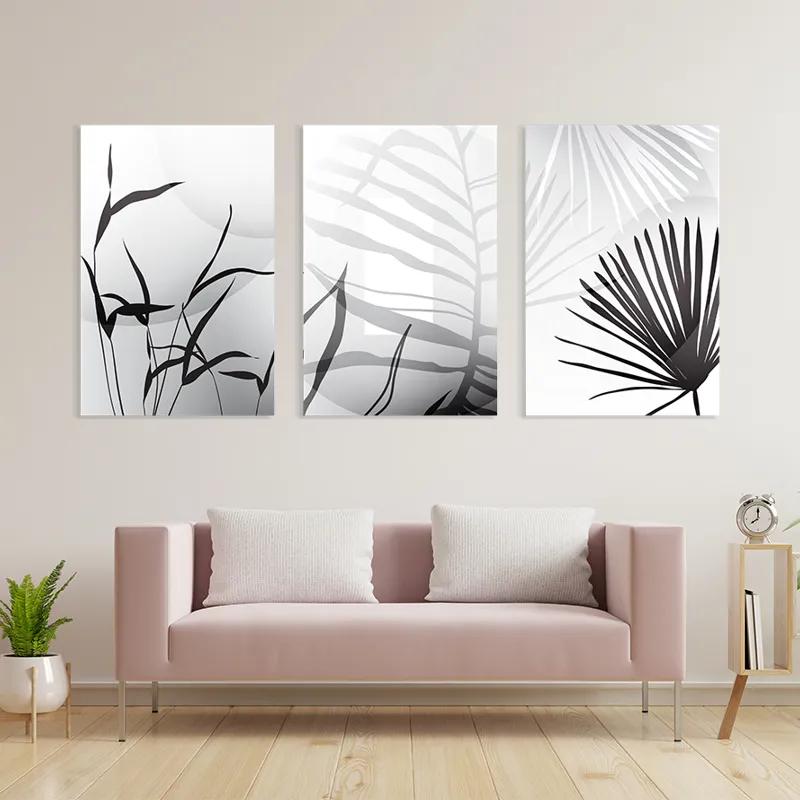 Tablou Multicanvas Leaf Shadow mockup 3