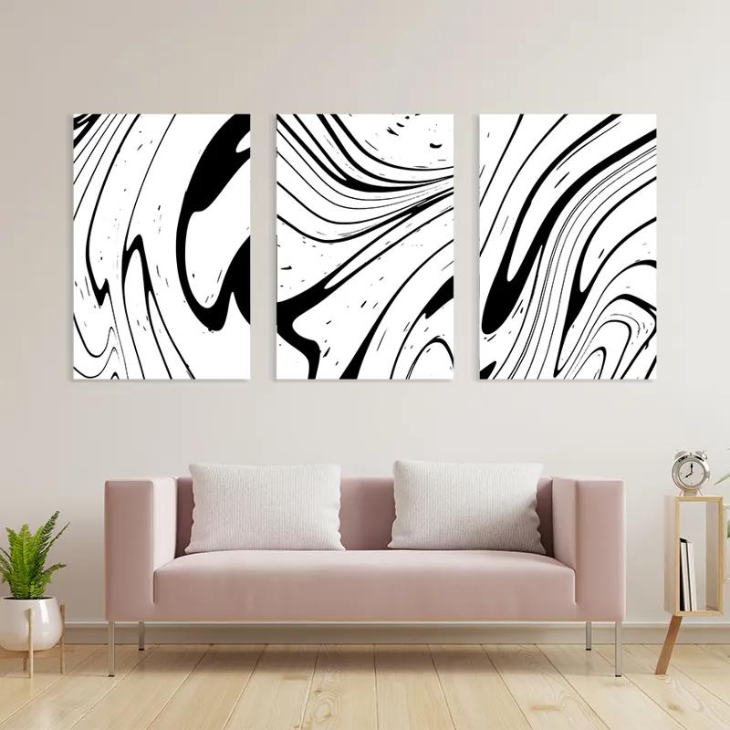 Tablou Multicanvas White Marblert mockup 3