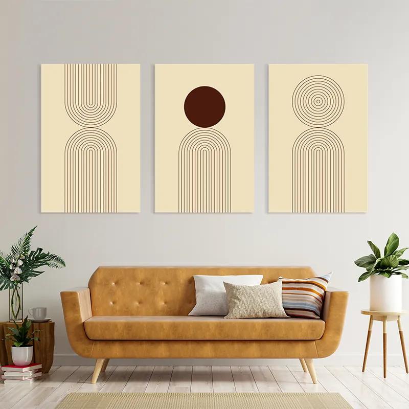 Tablou Multicanvas Cream Set mockup 4