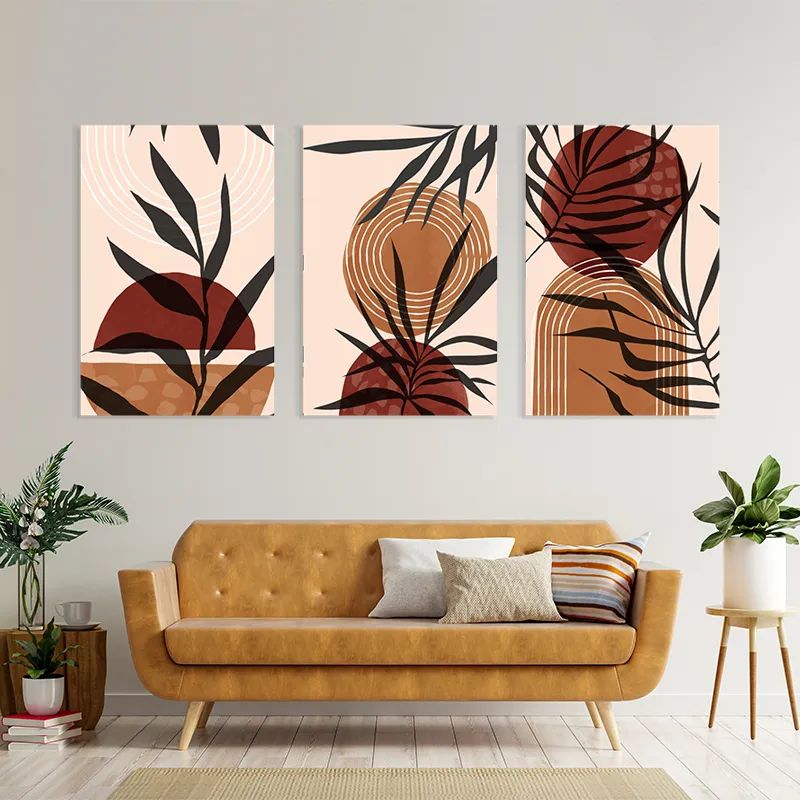 Grey Leaf Orange mockup 4