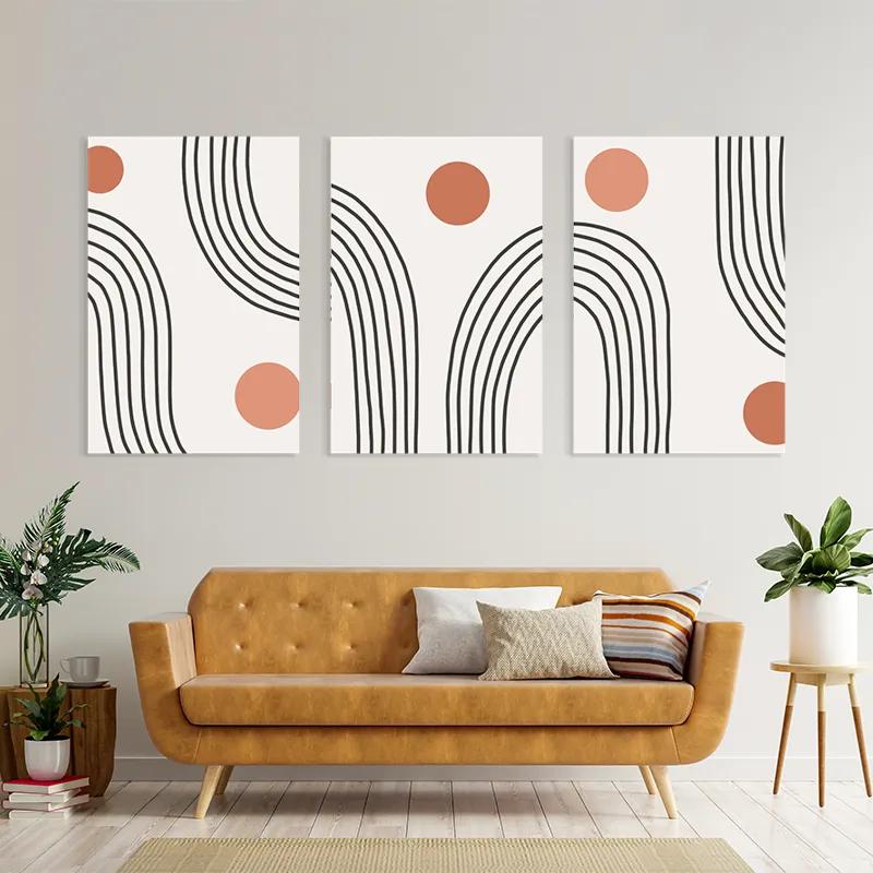 Tablou Multicanvas Moonnd Lines mockup 4