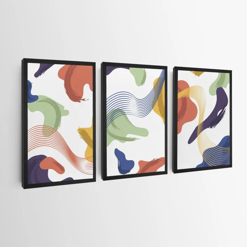 Tablou Multicanvas Color Mix Lines mockup 0