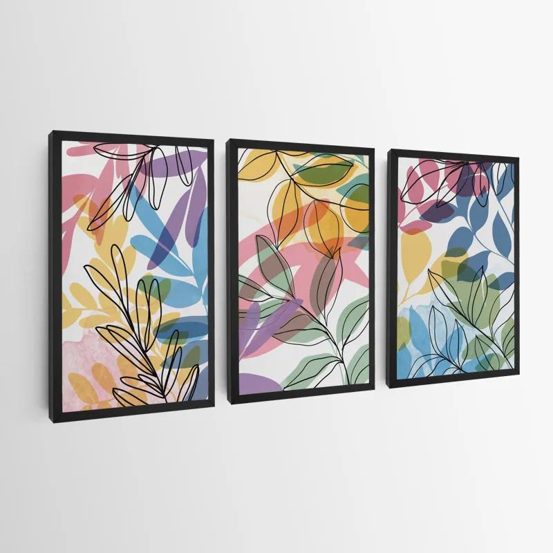 Tablou Multicanvas Colorful Leafs mockup 0